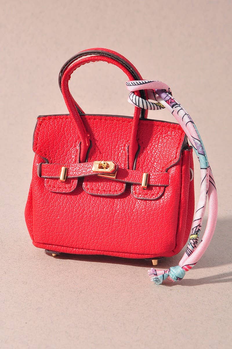 MINI BIRKIN PURSE KEYCHAIN  : Green