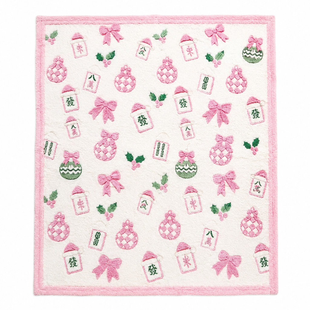 PREORDER Holiday Collection Blanket - Soft as a Cloud Cozy - Christmas Mahjong SHIPS Sept!