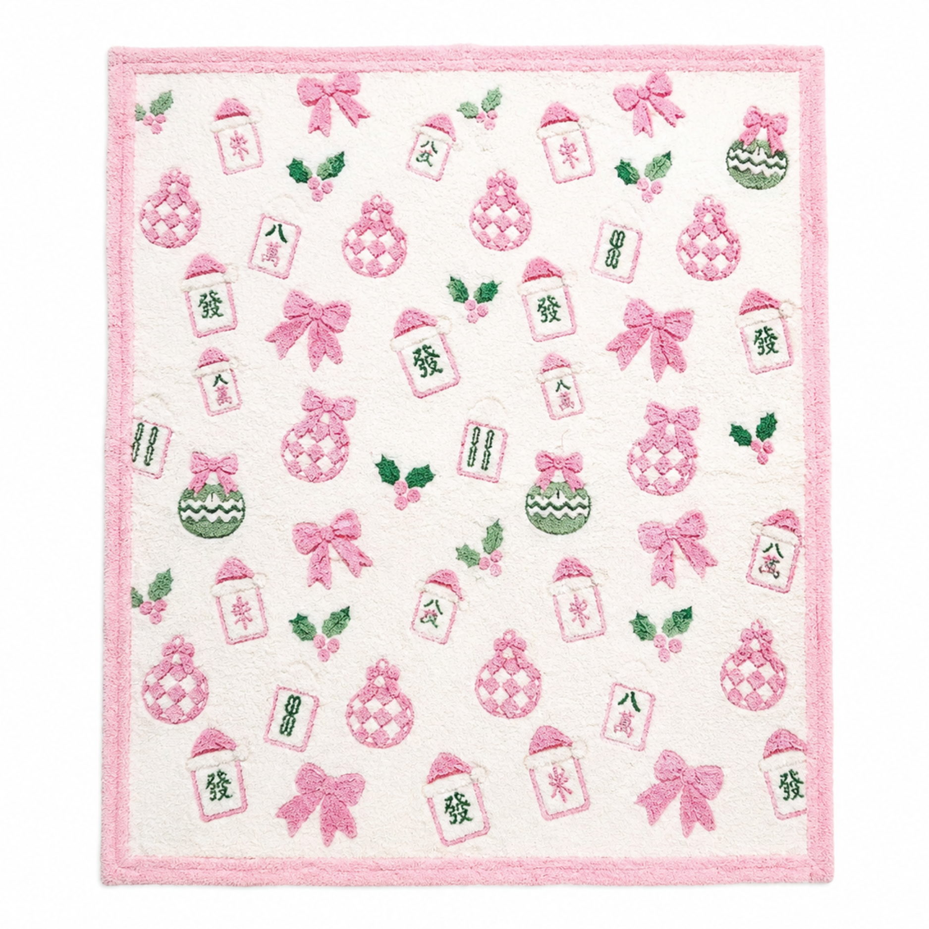 PREORDER Holiday Collection Blanket - Soft as a Cloud Cozy - Christmas Mahjong SHIPS Sept!