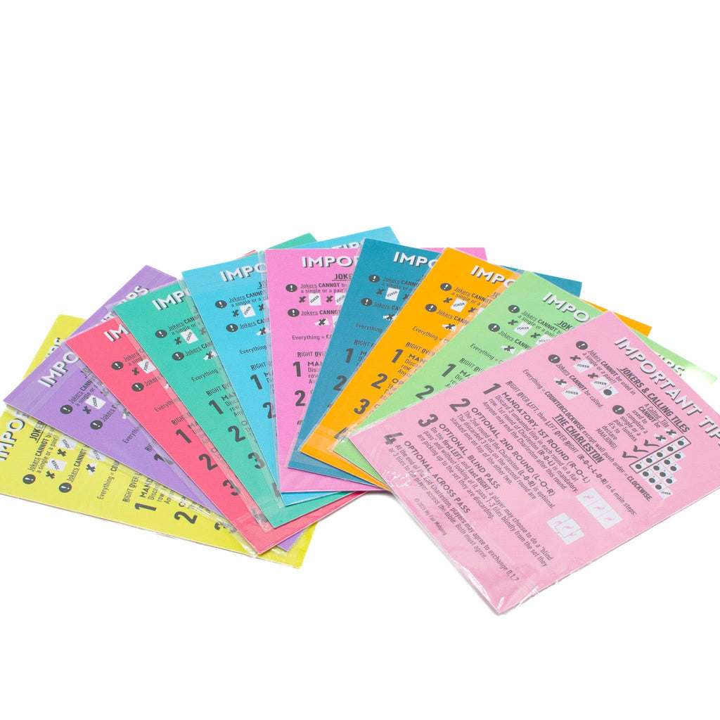 My Fair Mahjong MAHJONG SHUFFLE CARD  |  Mahjong Is Series  |  Sized to Store with League Cards: Blue- Cheaper than Therapy