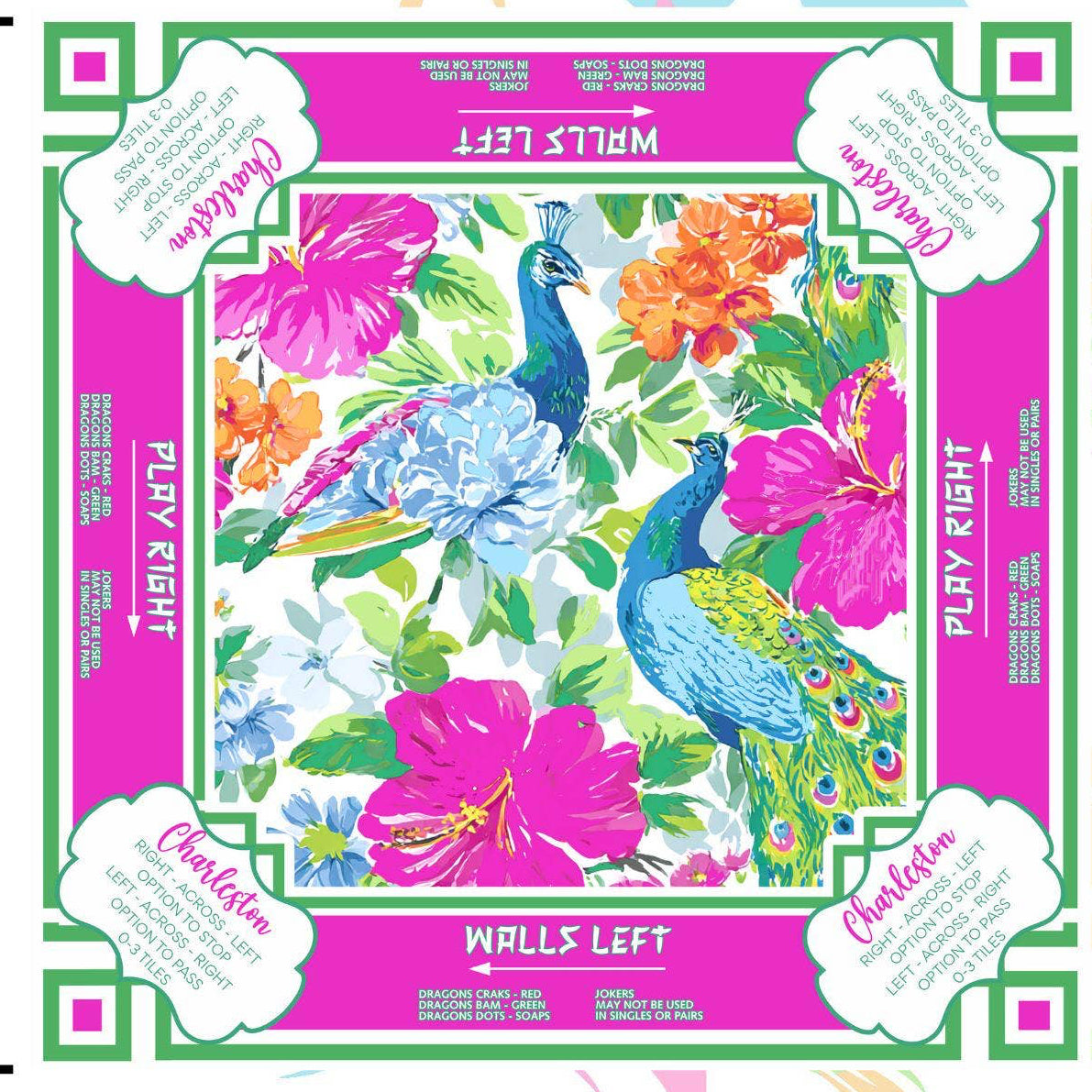 MMC Neoprene Floral Mahjong Mat