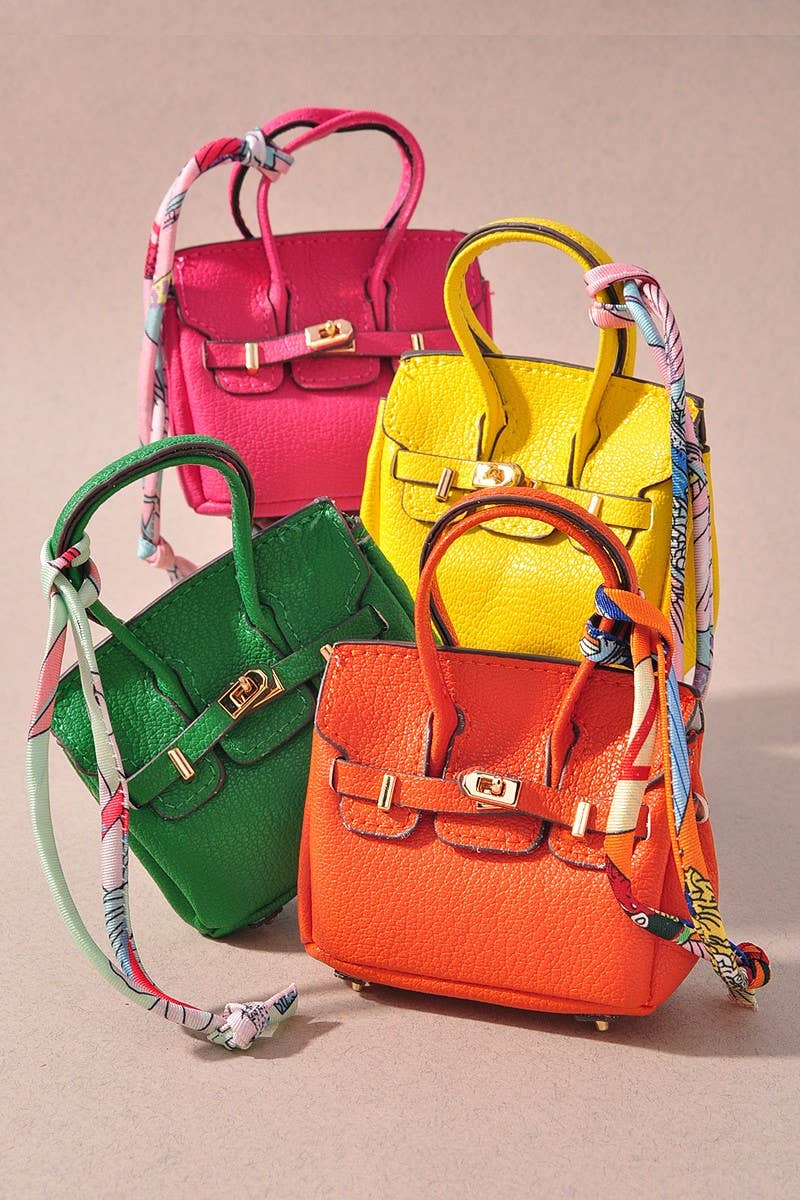 MINI BIRKIN PURSE KEYCHAIN  : Yellow
