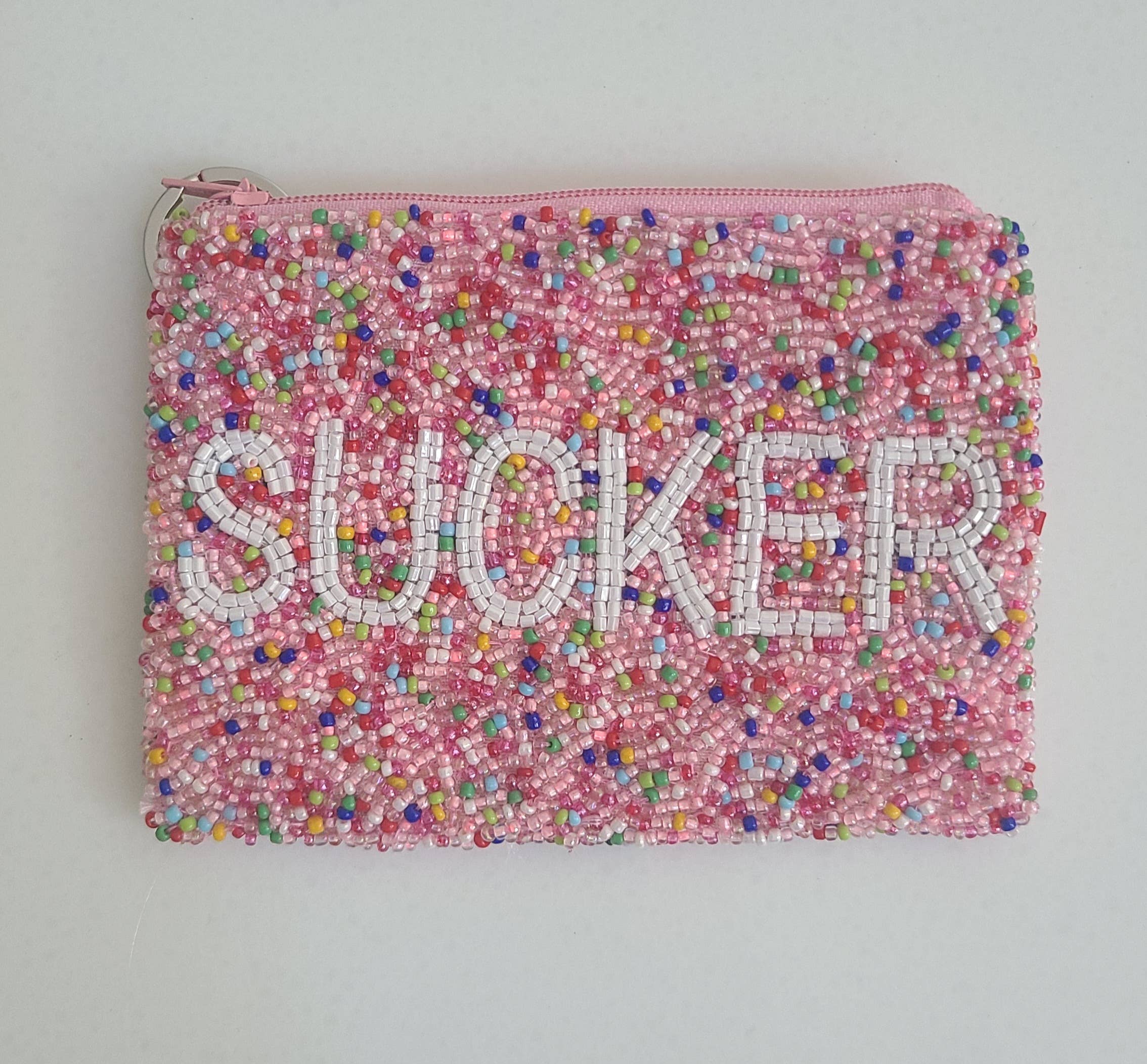 SUCKER Pink/ Multi Coin Purse