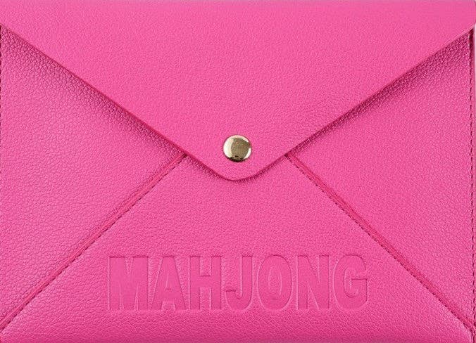NMJL Leather Card Clutch: Navy