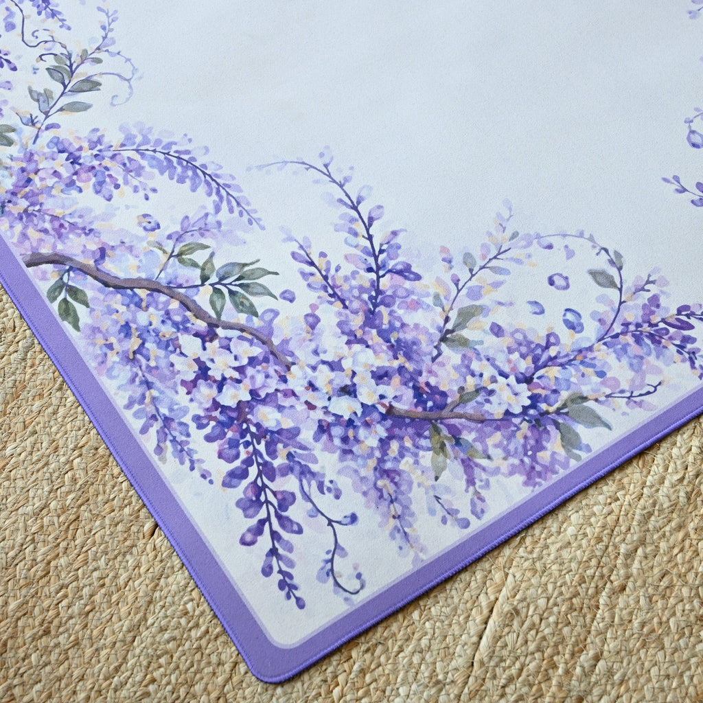 Violet Vines Wisteria Mahjong Neoprene Mat
