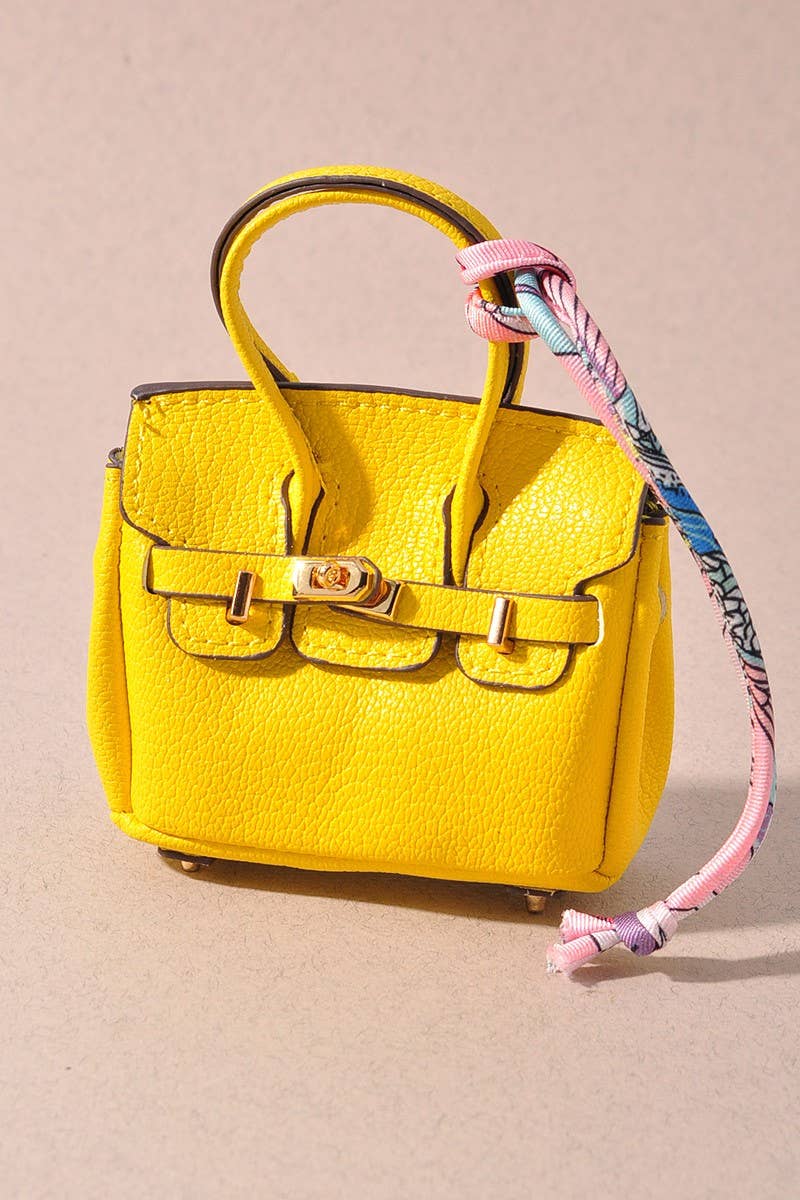MINI BIRKIN PURSE KEYCHAIN  : Red