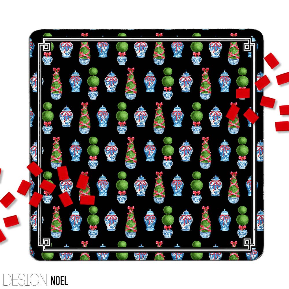 Mahjong Mat 31", Neoprene, Holiday, Christmas, Winter : Joy / Neoprene without bag