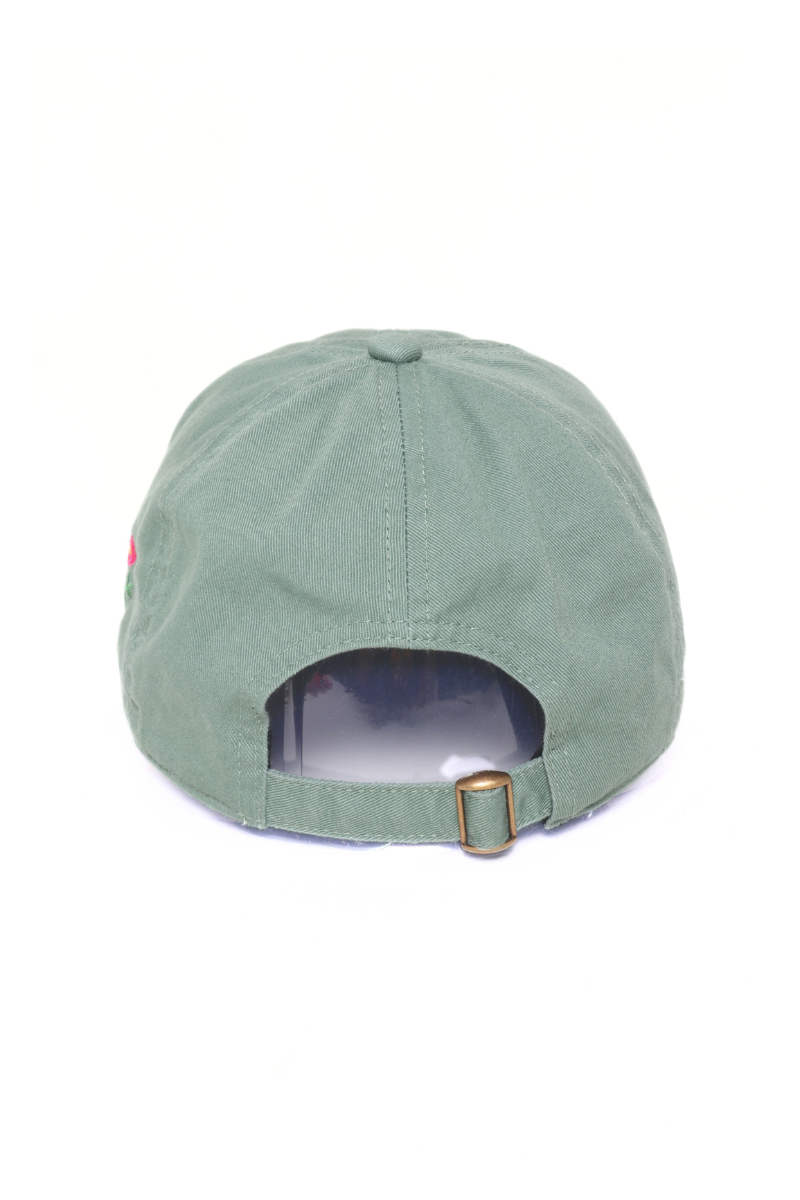 MAHJONG Heart Tiles Embroidered Baseball Cap: White
