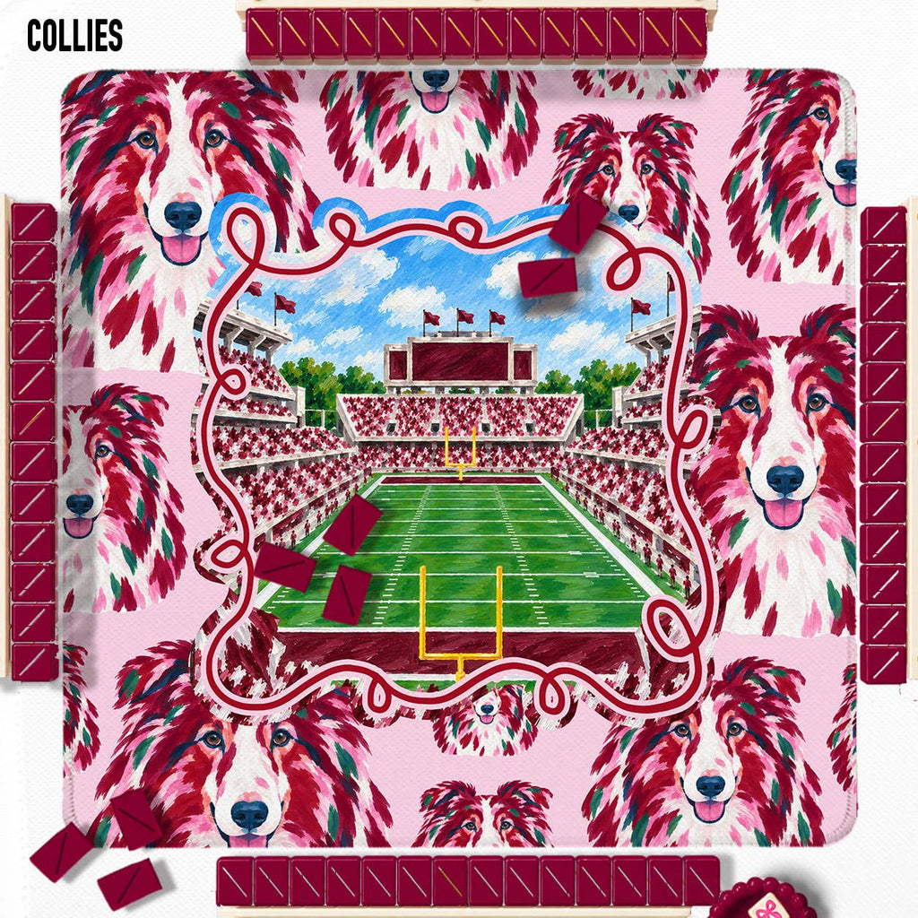 Mahjong Mat 31", Alabama Football, Elephant Neoprene 31.5 x 31.5