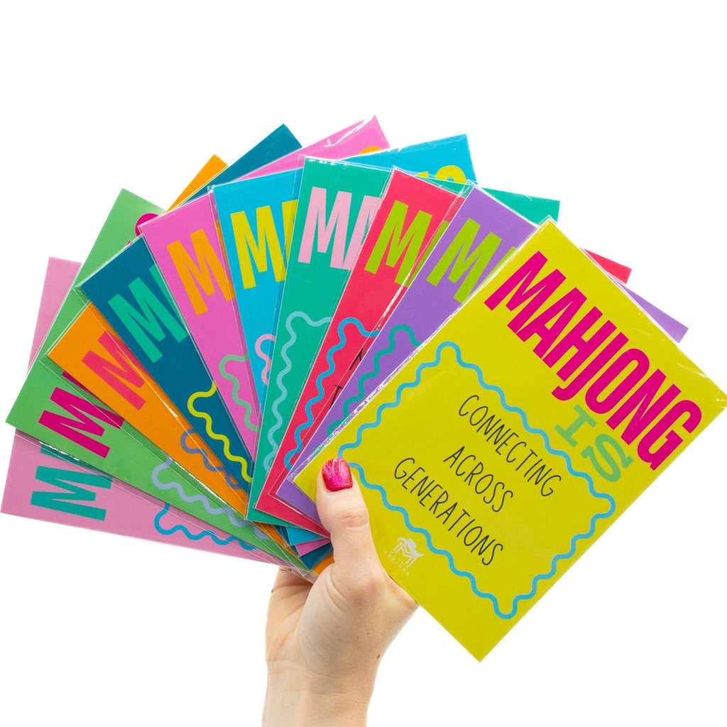 My Fair Mahjong MAHJONG SHUFFLE CARD  |  Mahjong Is Series  |  Sized to Store with League Cards: Blue- Cheaper than Therapy