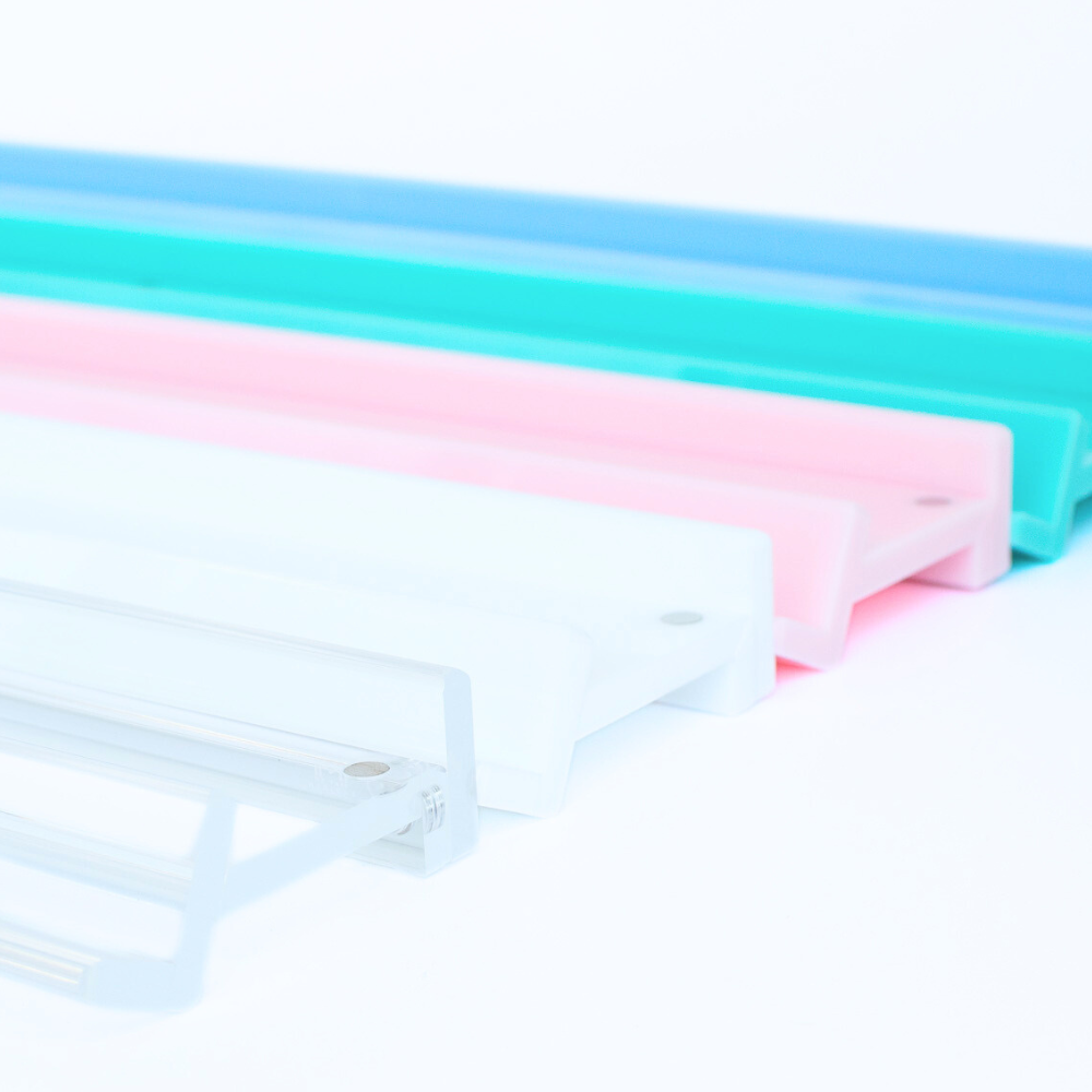 My Fair Mahjong MAHJONG RACKS | Premium Acrylic | 4 Racks + 4 Pushers: Solid Citrus Green / Chartreuse