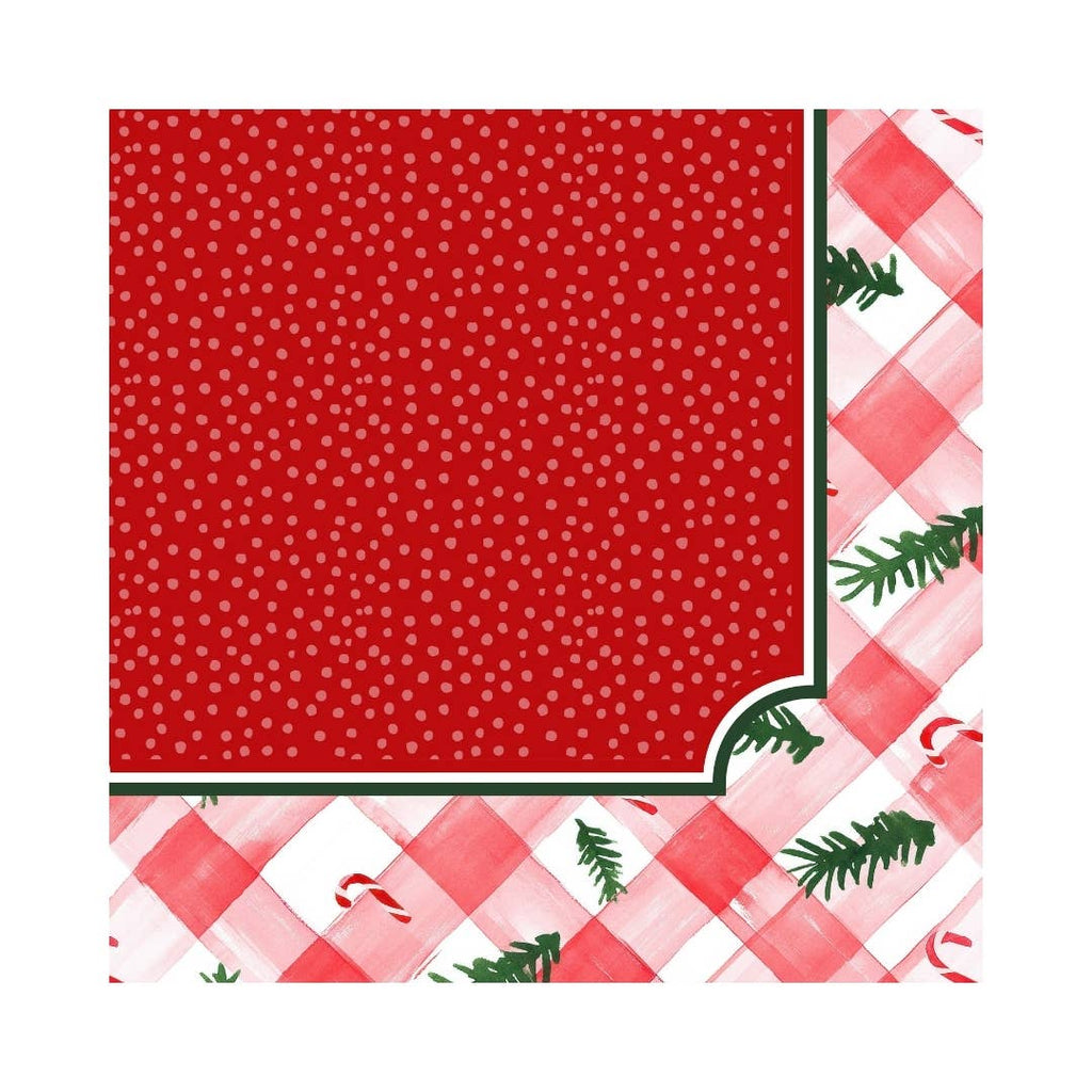 NEOPRENE Candy Cane Lane Holiday Mahjong Mat | Christmas
