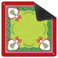 NEOPRENE Holiday Mahjong Mat | Watercolor Christmas Trees