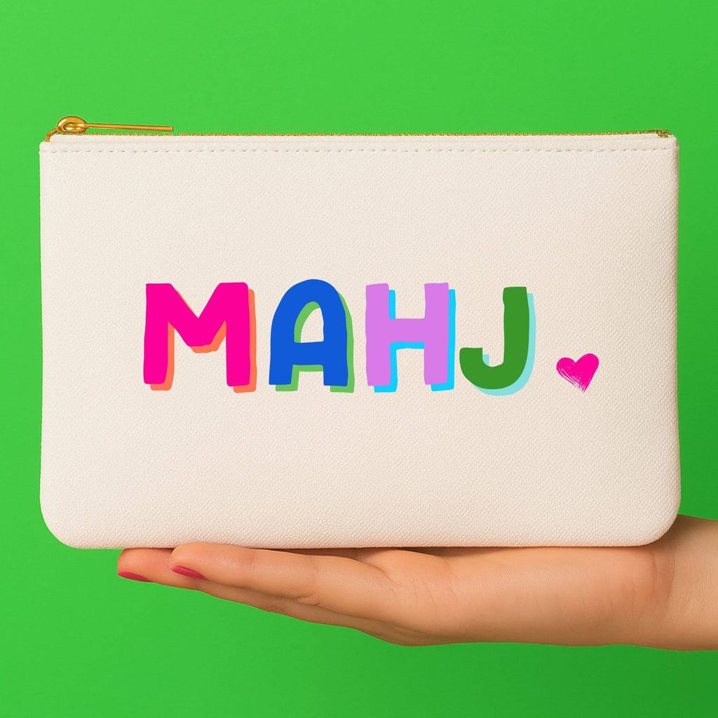 *NEW Mahjong Bag | Canvas mahjong gift bag w/ tile zipper