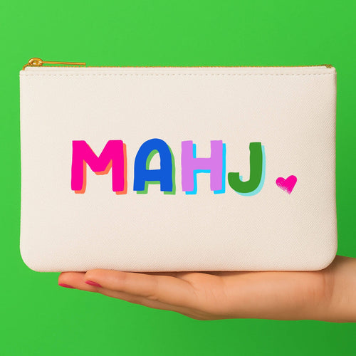 *NEW Mahjong Bag | Canvas mahjong gift bag w/ tile zipper