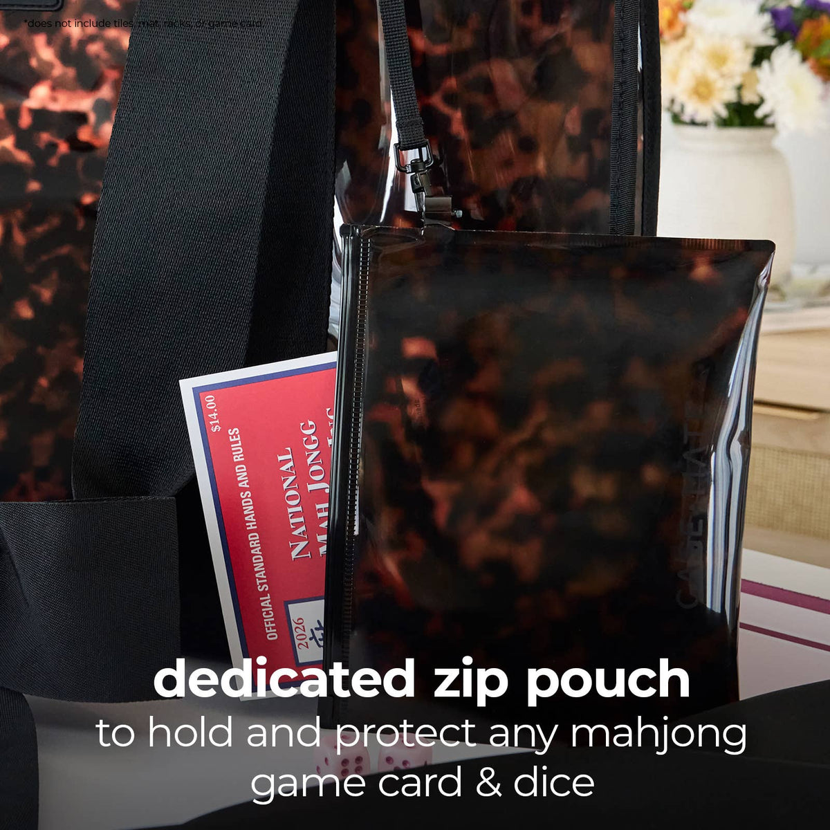 Case-Mate Mahjong Jelly Tote Set: Tortoiseshell Bow