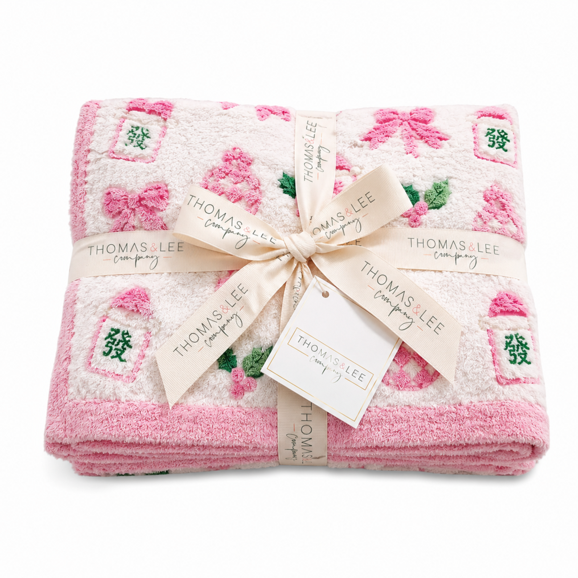PREORDER Holiday Collection Blanket - Soft as a Cloud Cozy - Christmas Mahjong SHIPS Sept!