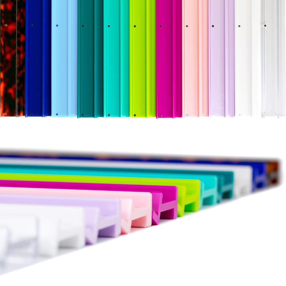 My Fair Mahjong MAHJONG RACKS | Premium Acrylic | 4 Racks + 4 Pushers: Solid Macaron Purple