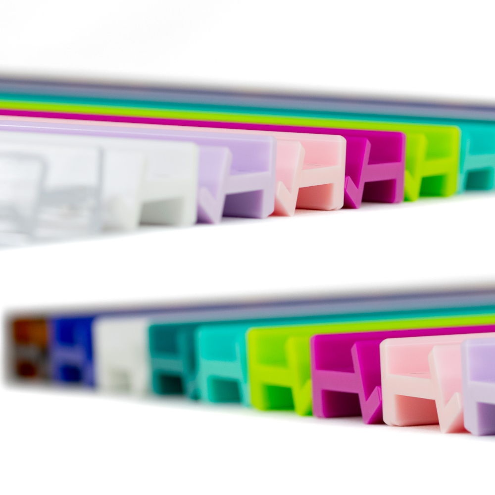 My Fair Mahjong MAHJONG RACKS | Premium Acrylic | 4 Racks + 4 Pushers: Solid Indigo Blue