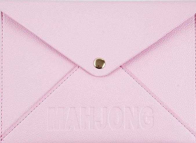 NMJL Leather Card Clutch: Navy