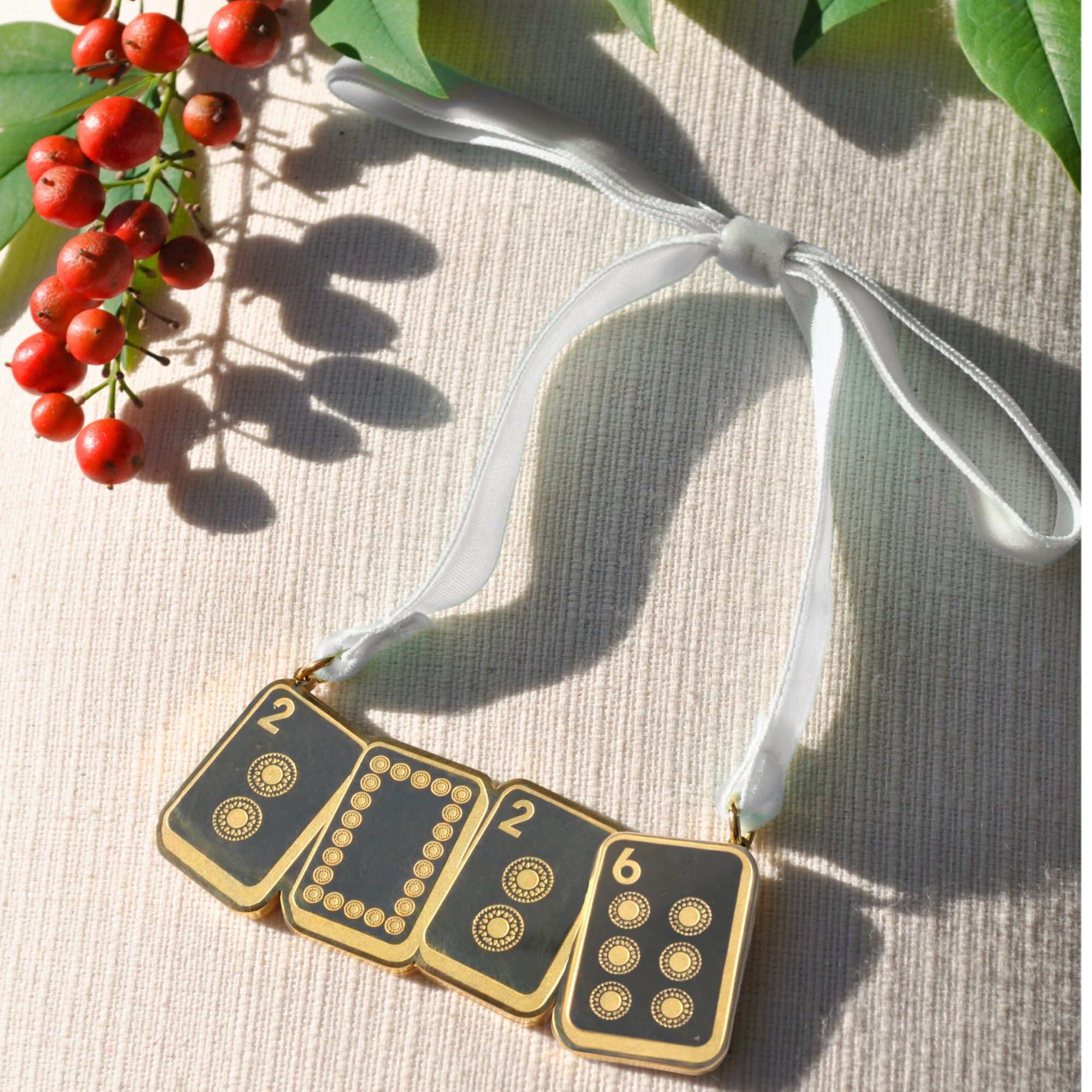 Limited Edition 2026 Engraved Mahjong Ornament