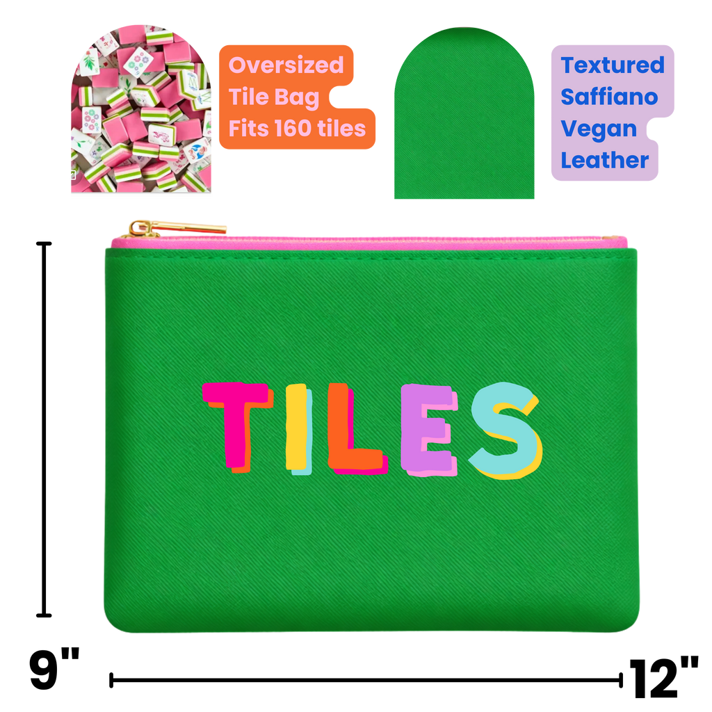 Mahjong Tile Storage Bag Mahjong Gift | 4 Colors *NEW: Blue