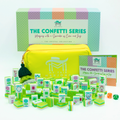 My Fair Mahjong Crystal Confetti Lemon-Lime | Mahjong with a Sprinkle of Color and Joy | 1.25" x 0.9" x 0.7"