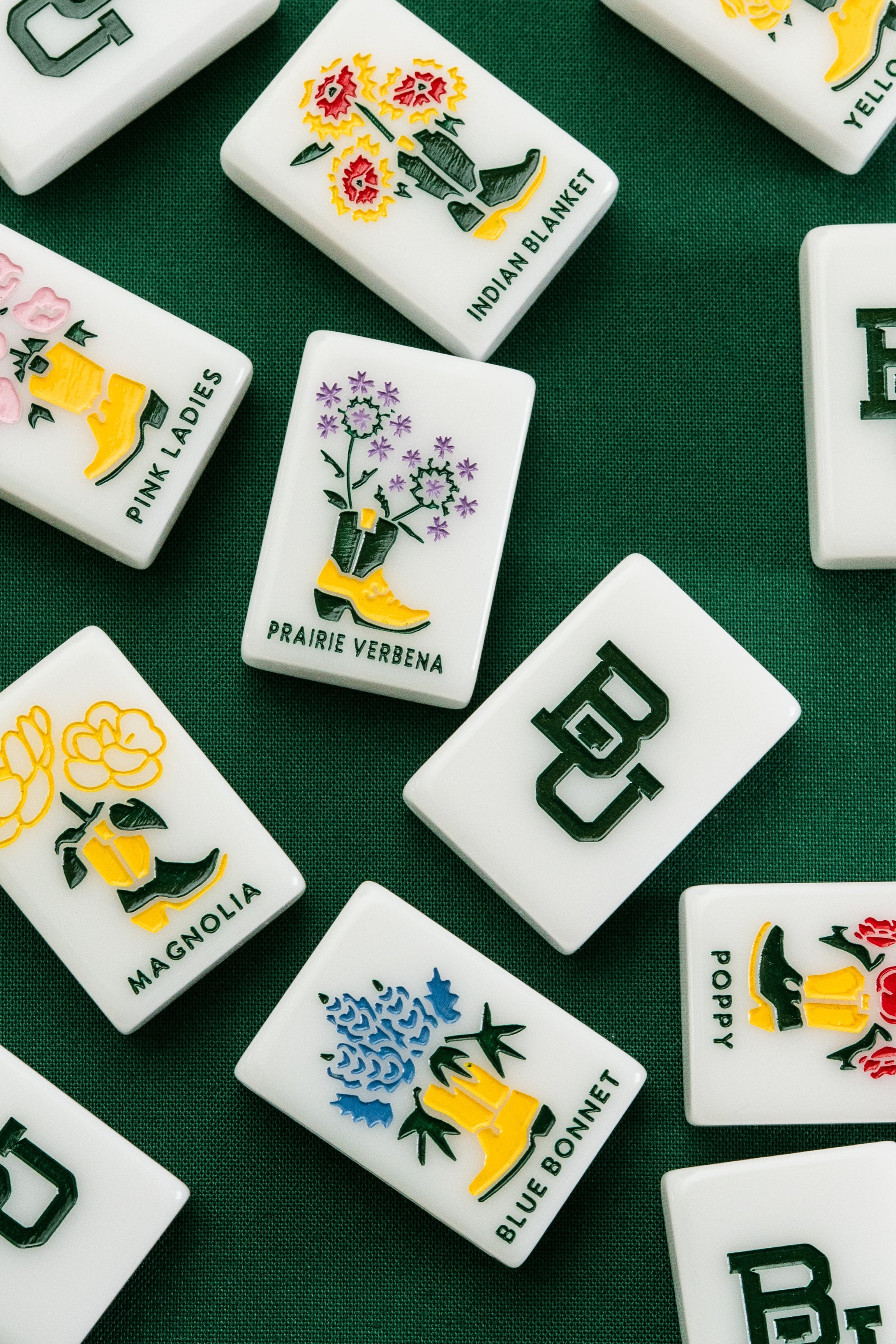 WEST WIND MAHJONG 
BAYLOR UNIVERSITY TILES - PRE ORDER