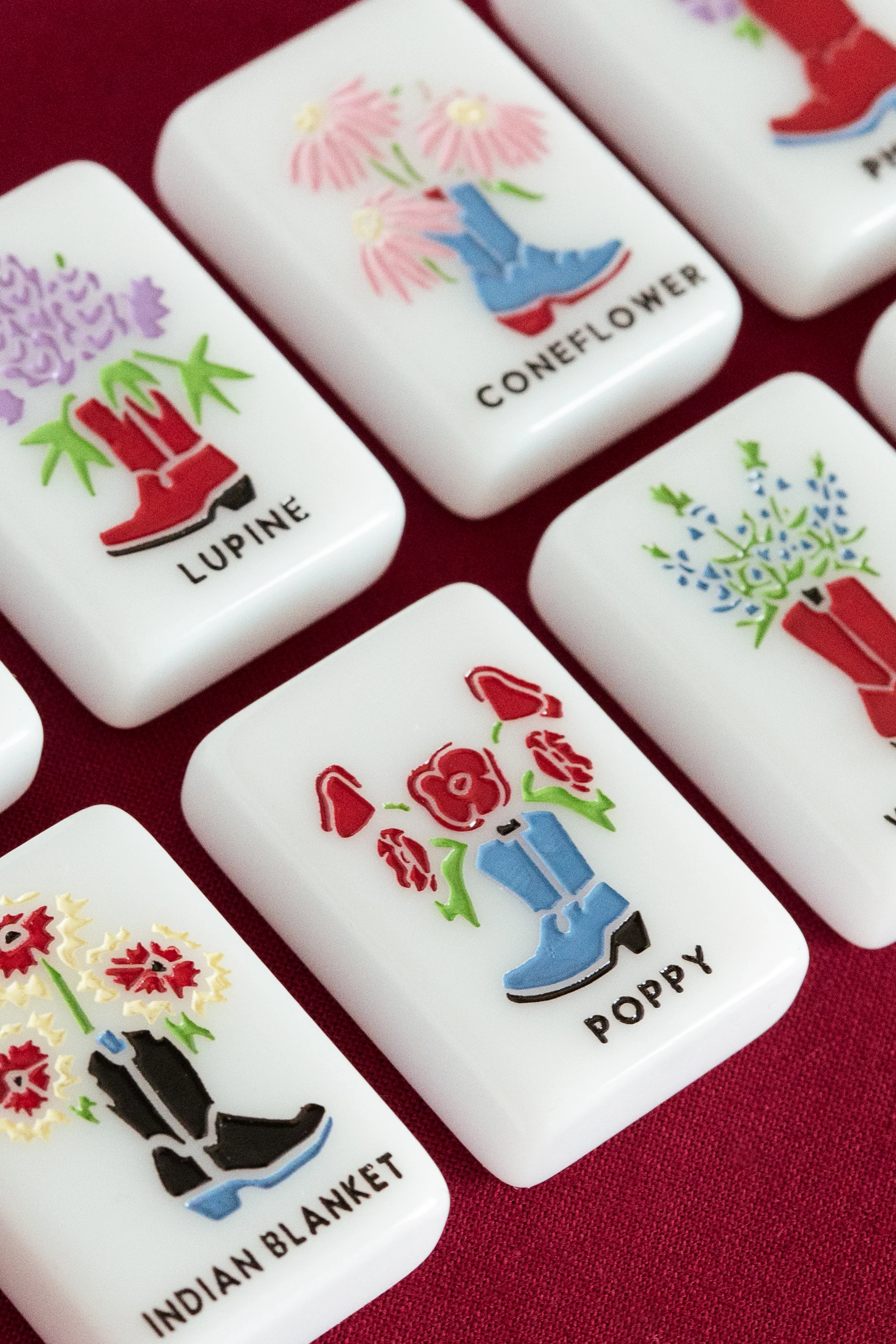 WEST WIND MAHJONG 
OU® - UNIVERSITY OF OKLAHOMA® TILES - PRE ORDER