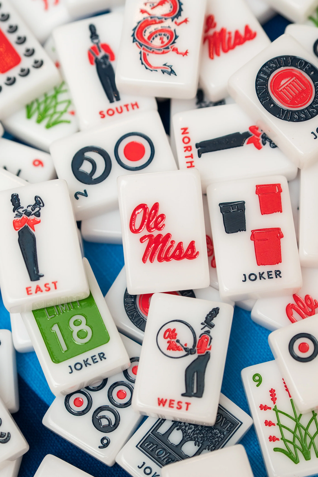 West Wind Mahjong Ole Miss Tiles