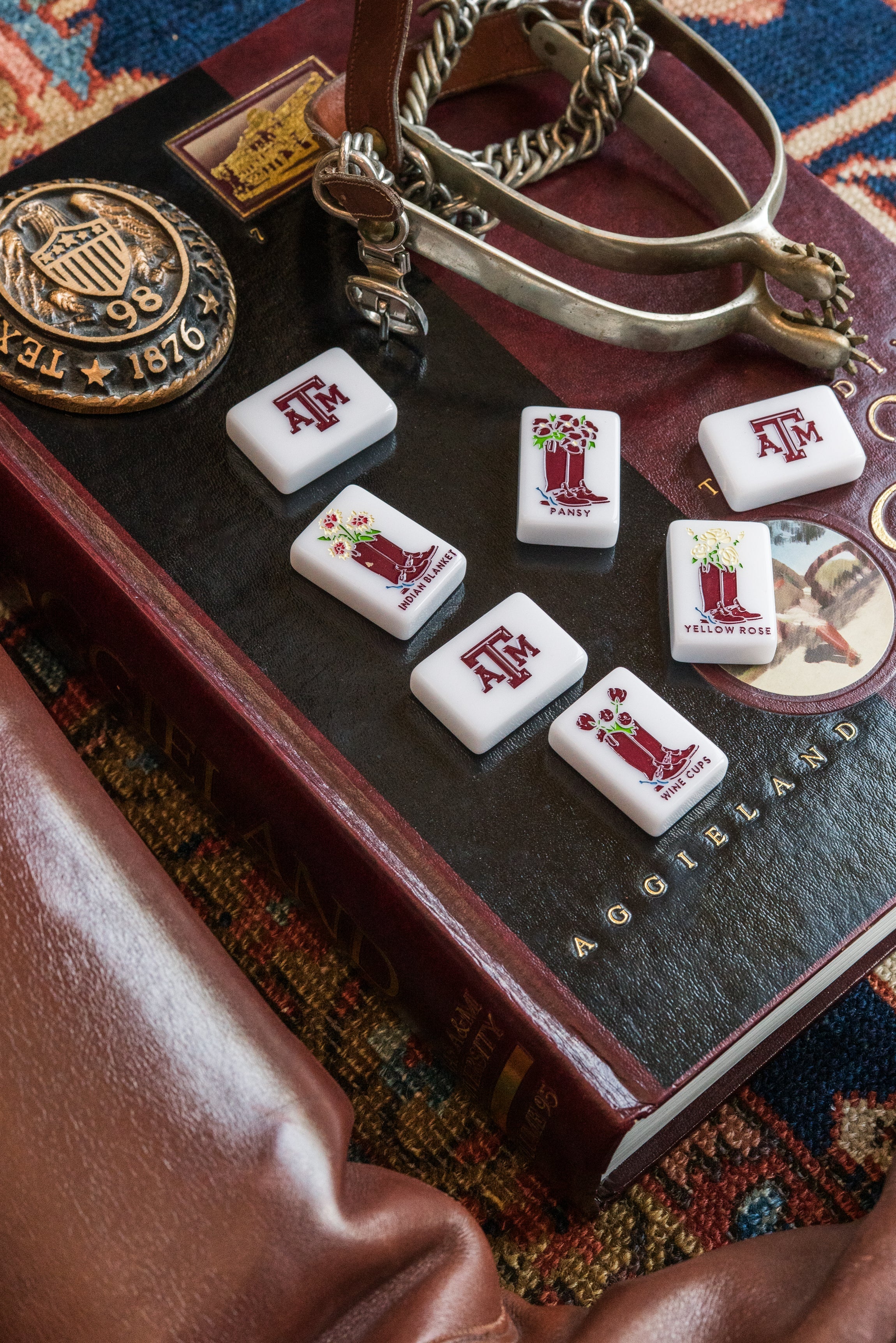 WEST WIND MAHJONG 
TEXAS A&M UNIVERSITY® TILES - PRE-ORDER