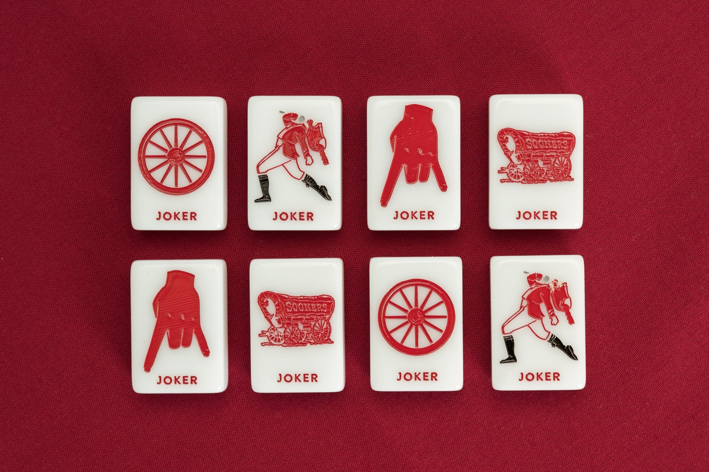 WEST WIND MAHJONG 
OU® - UNIVERSITY OF OKLAHOMA® TILES - PRE ORDER