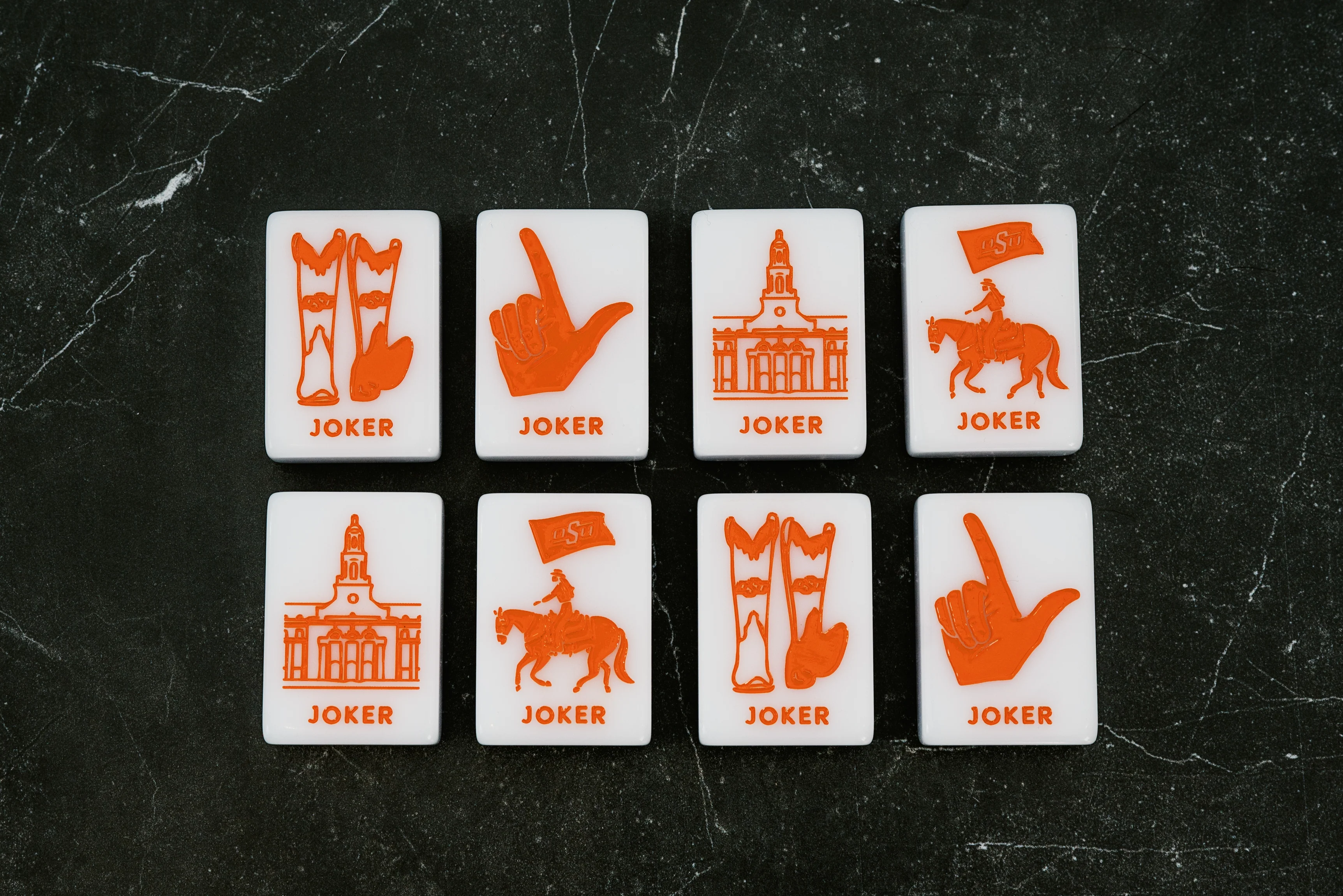 WEST WIND MAHJONG 
OSU® - OKLAHOMA STATE UNIVERSITY® TILES