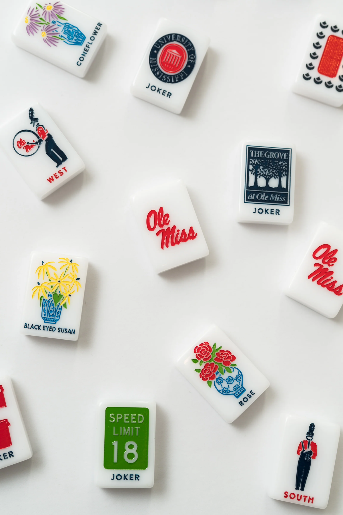 West Wind Mahjong Ole Miss Tiles