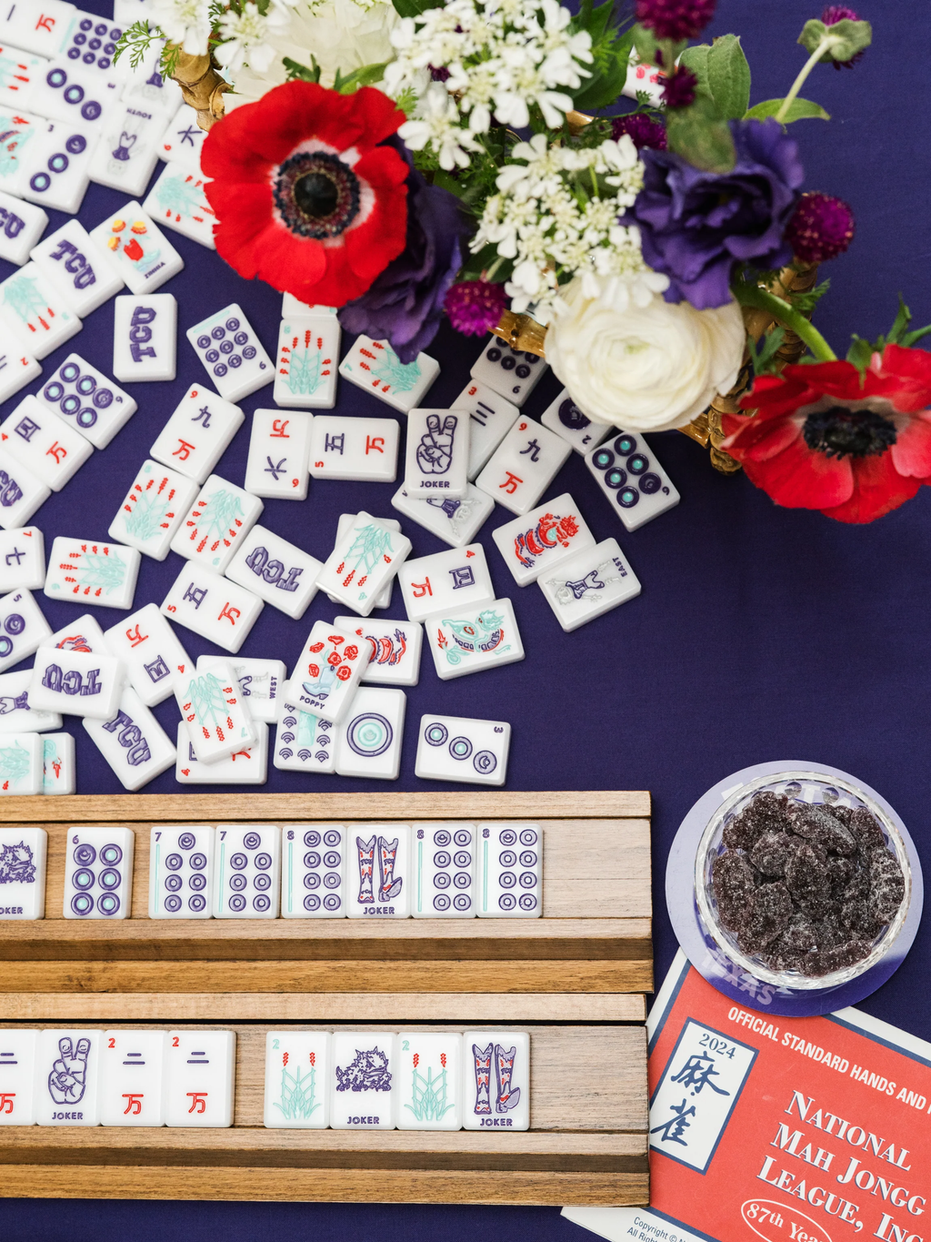 WEST WIND MAHJONG 
TCU® - TEXAS CHRISTIAN UNIVERSITY® TILES - PRE ORDER