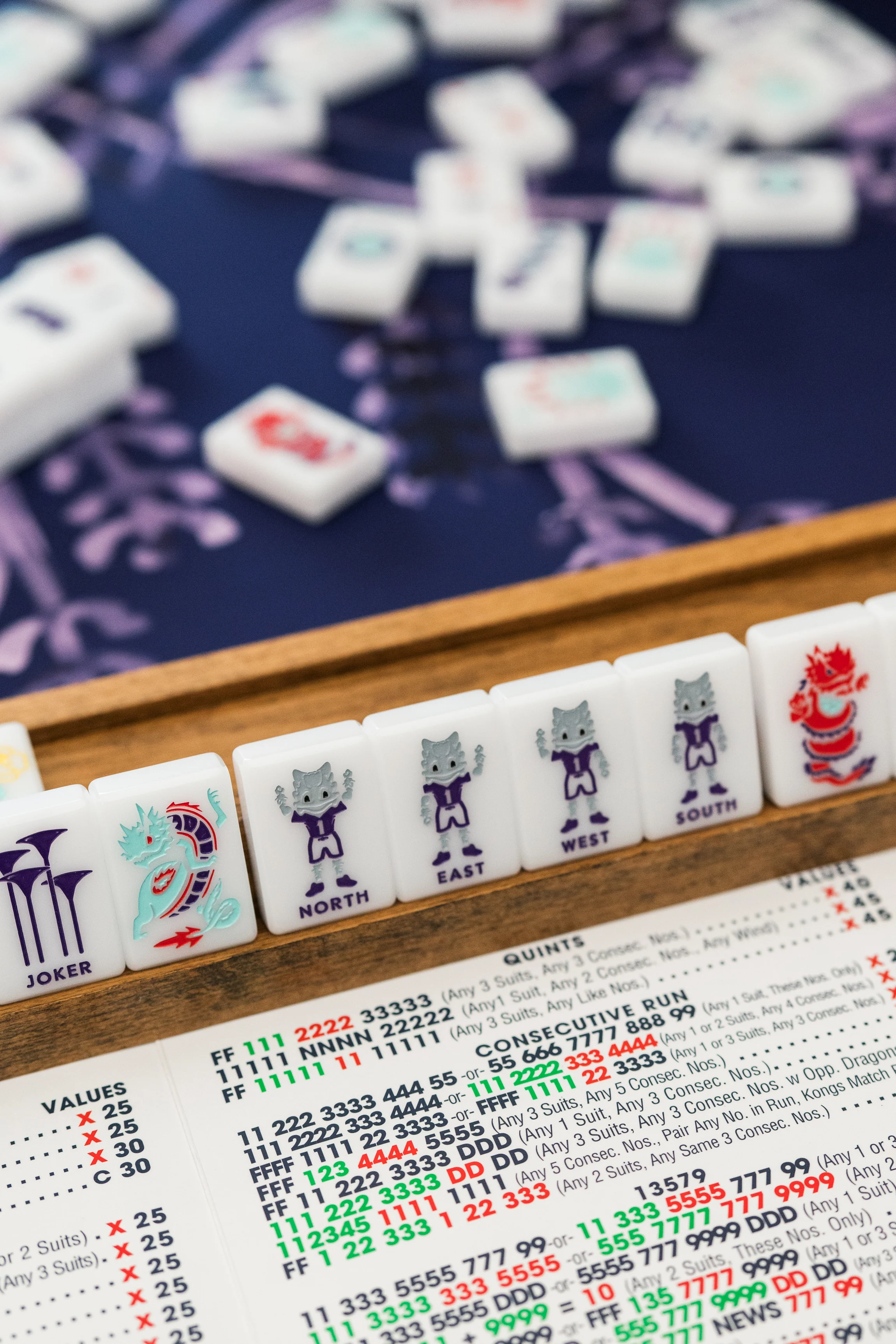 WEST WIND MAHJONG 
TCU® - TEXAS CHRISTIAN UNIVERSITY® TILES - PRE ORDER