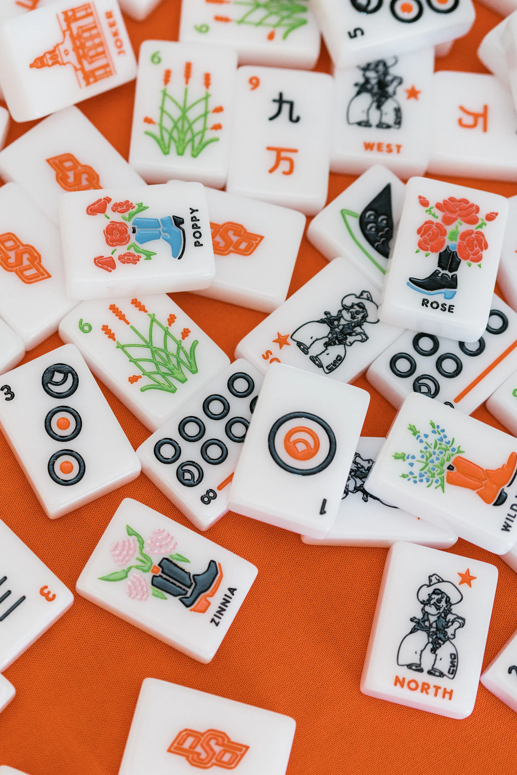 WEST WIND MAHJONG 
OSU® - OKLAHOMA STATE UNIVERSITY® TILES