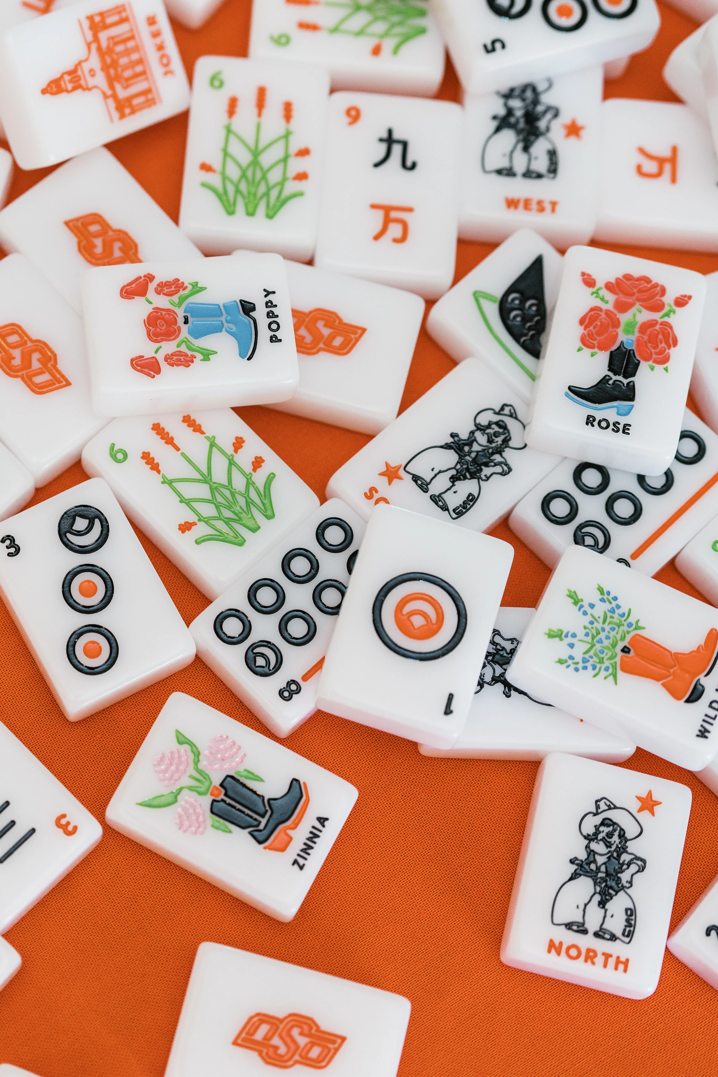 WEST WIND MAHJONG 
OSU® - OKLAHOMA STATE UNIVERSITY® TILES