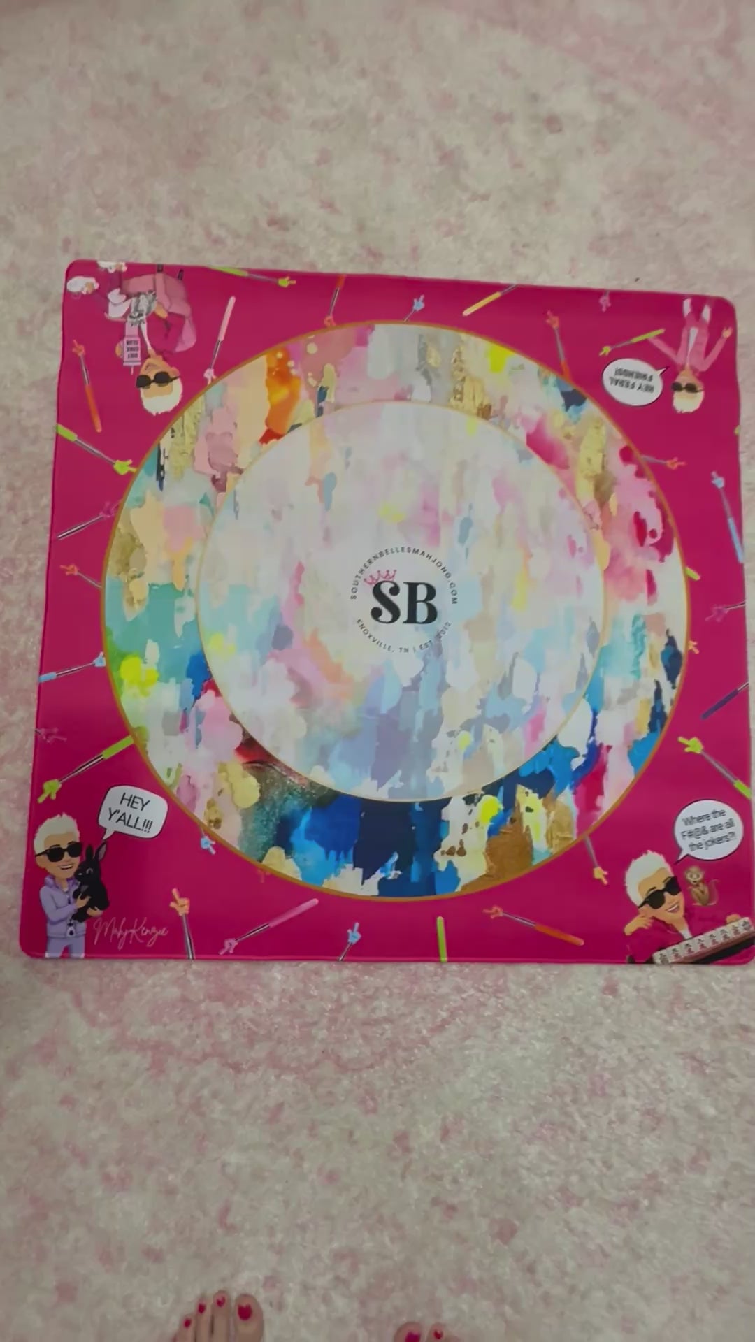 SBM THE FERAL JOY MAHJONG MAT LIMITED EDITION